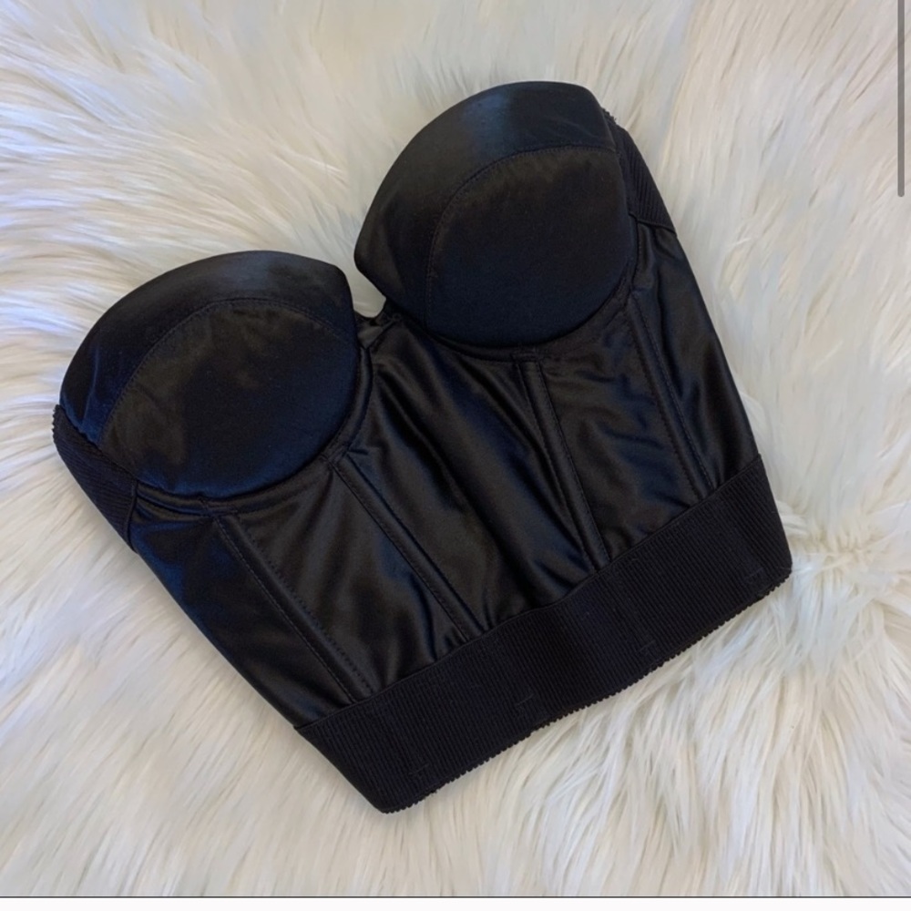 Vintage Black Wonderbra Push-Up Corset/Bustier 34B